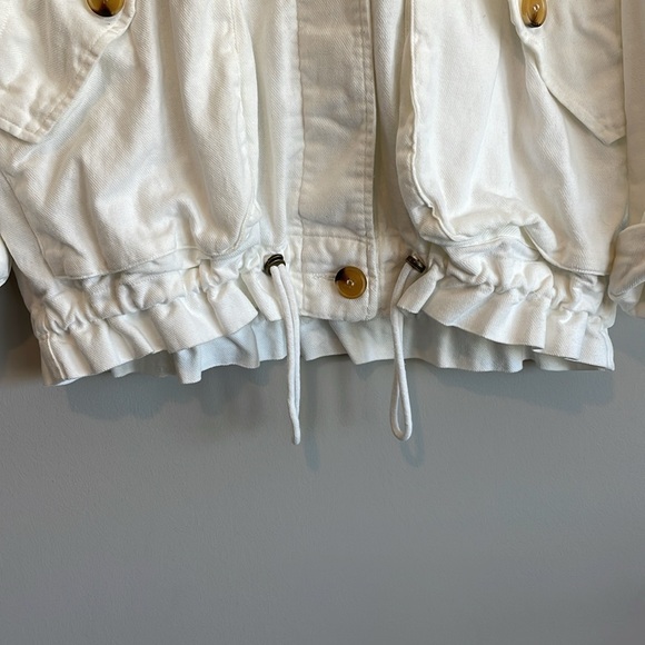 BlankNYC White Cotton & Linen Utility Jacket - Picture 8 of 14